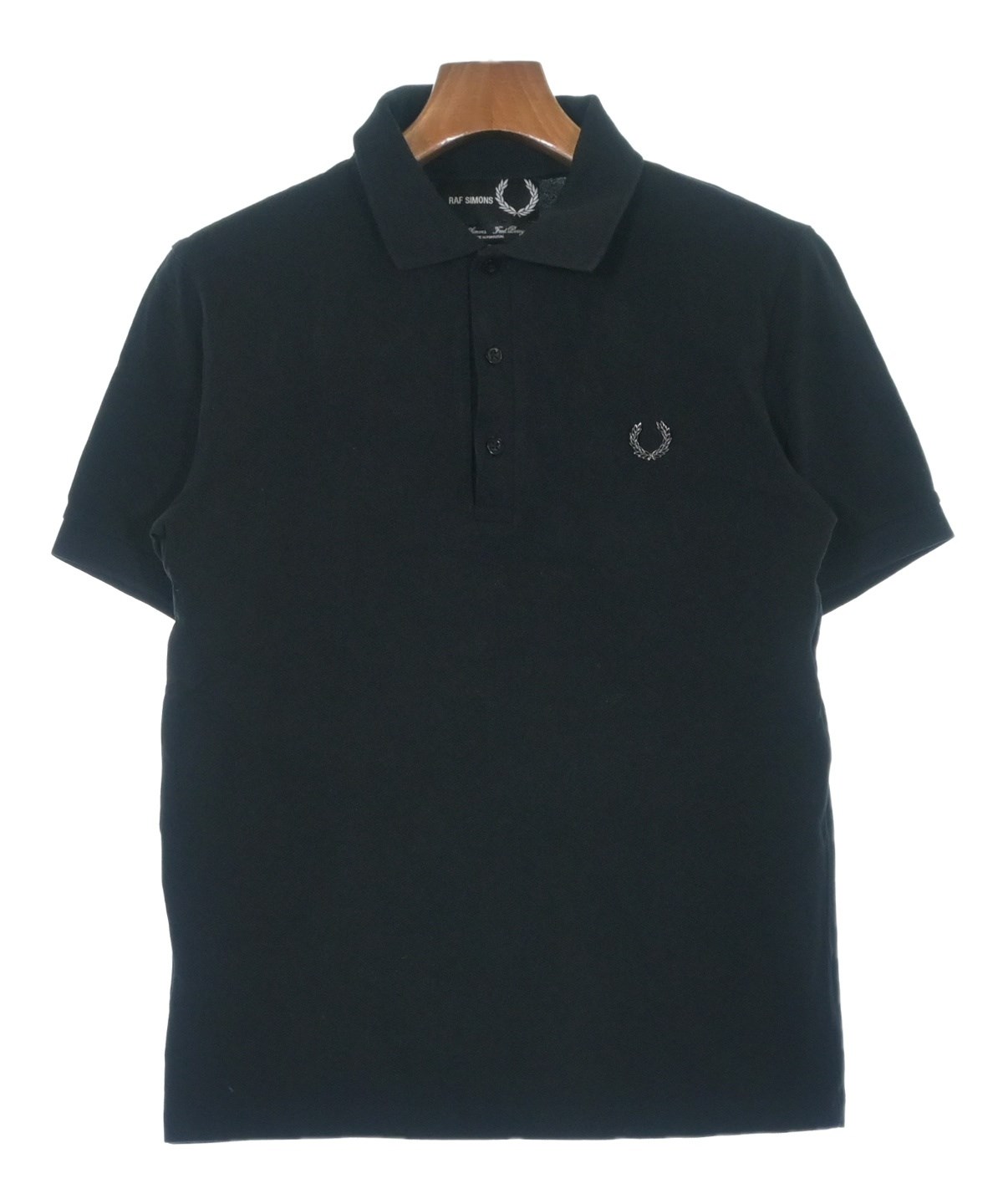RAF SIMONS（ラフシモンズ）ポロシャツ 黒 サイズ:S メンズ