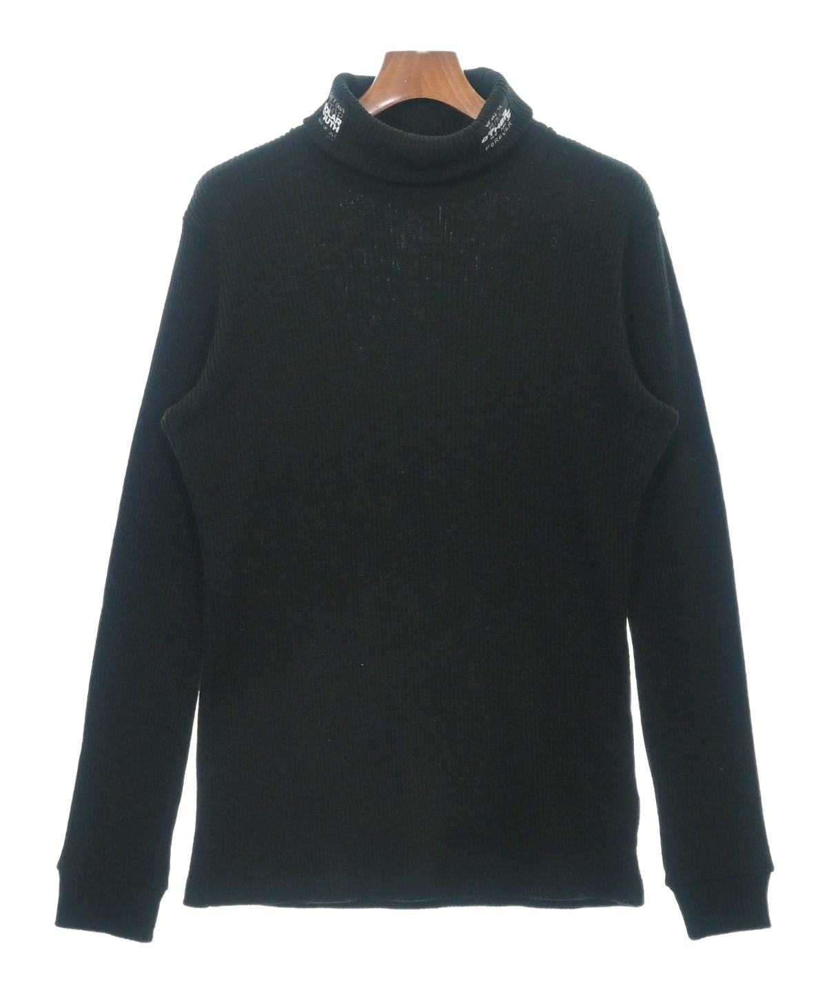 RAF SIMONS ブラック ニットセーター 2020-2021 RAF SIMONS - ラフシモンズ pearl ribbed roundneck sweaterの