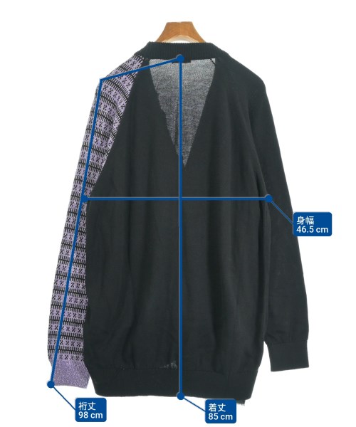 RAF SIMONS（ラフシモンズ）カーディガン 黒 サイズ:XS メンズ/2200619108052