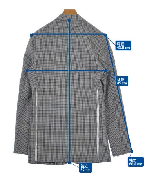 RAF SIMONS（ラフシモンズ）テーラードジャケット グレー サイズ:48(L位) メンズ/2200627495014