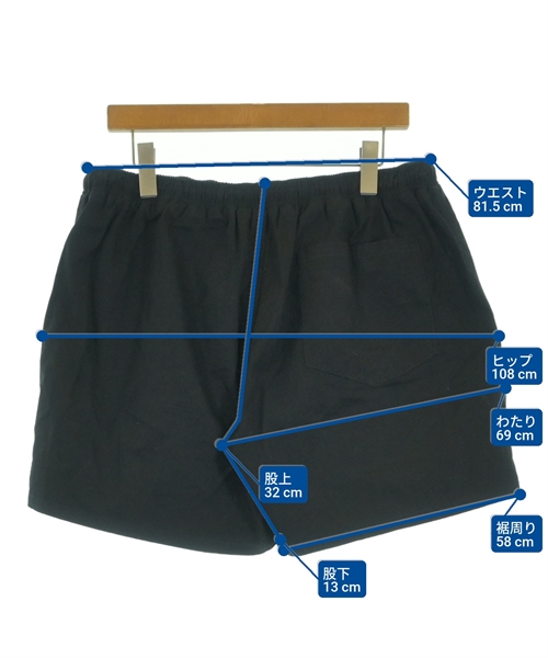 RAF SIMONS（ラフシモンズ）ショートパンツ 黒 サイズ:50(XL位) メンズ/2200627973123