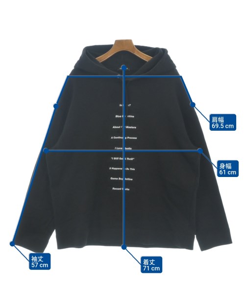 RAF SIMONS（ラフシモンズ）パーカー 黒 サイズ:XL メンズ/2200632853052