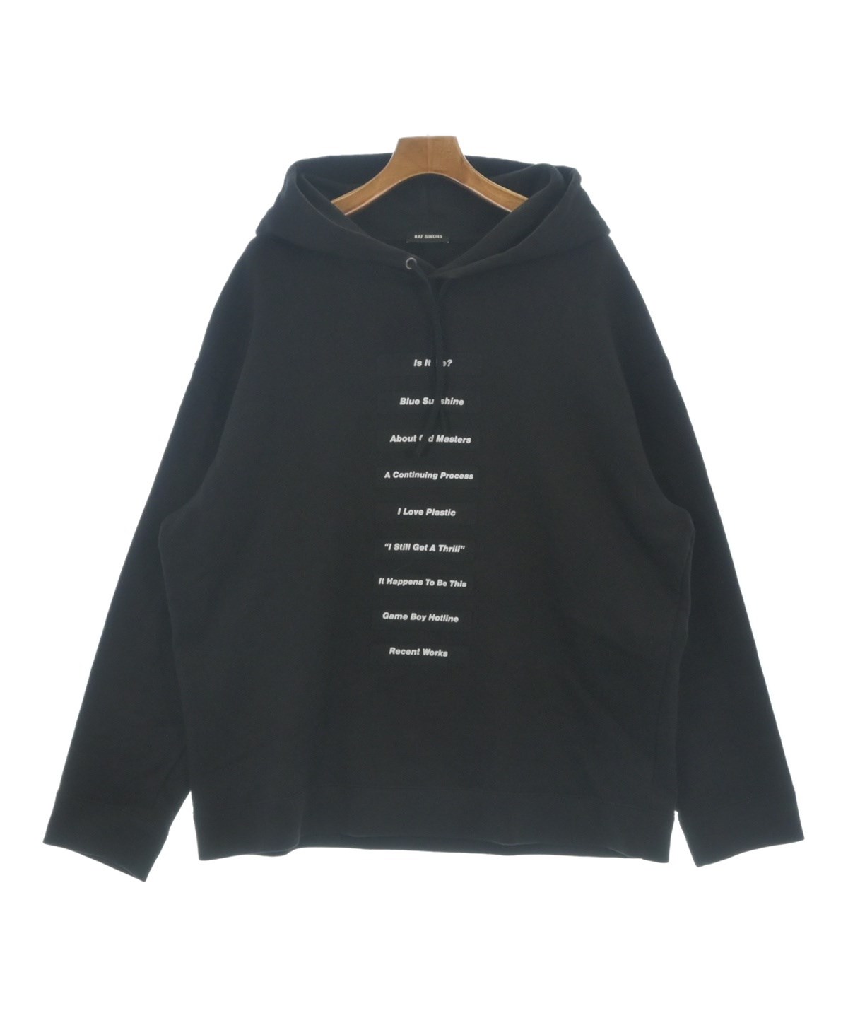 RAF SIMONS（ラフシモンズ）パーカー 黒 サイズ:XL メンズ