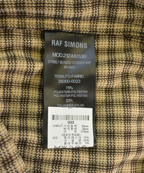 RAF SIMONS（ラフシモンズ）ステンカラーコート カーキ サイズ:3(L位) メンズ/2200633466077