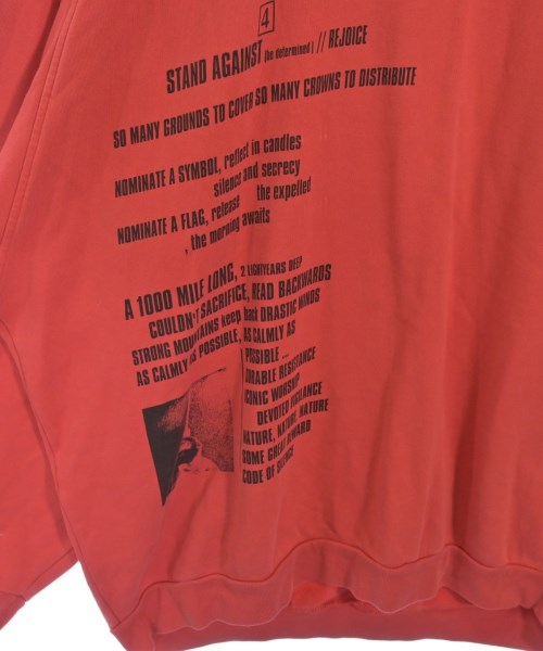 RAF SIMONS（ラフシモンズ）パーカー 赤 サイズ:2(M位) メンズ/2200617075103