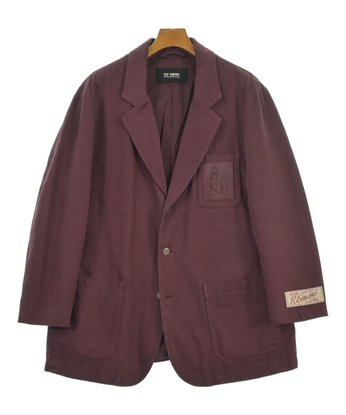 禮*認様 ラフシモンズ RAF SIMONS 1999-2000 ジャケット RAF SIMONS（ラフシモンズ）テーラードジャケット 赤 サイズ:S メンズ