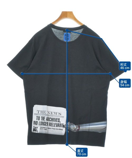 RAF SIMONS（ラフシモンズ）Tシャツ・カットソー 黒 サイズ:M メンズ/2200674139169