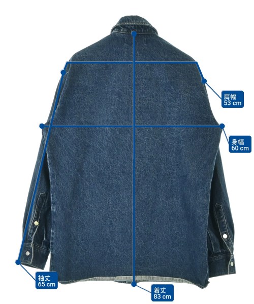 RAF SIMONS（ラフシモンズ）カジュアルシャツ 青 サイズ:M メンズ/2200701514013
