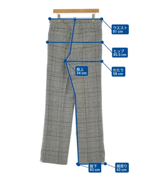 RAF SIMONS（ラフシモンズ）スラックス 黒 サイズ:46(M位) メンズ/2200660967028