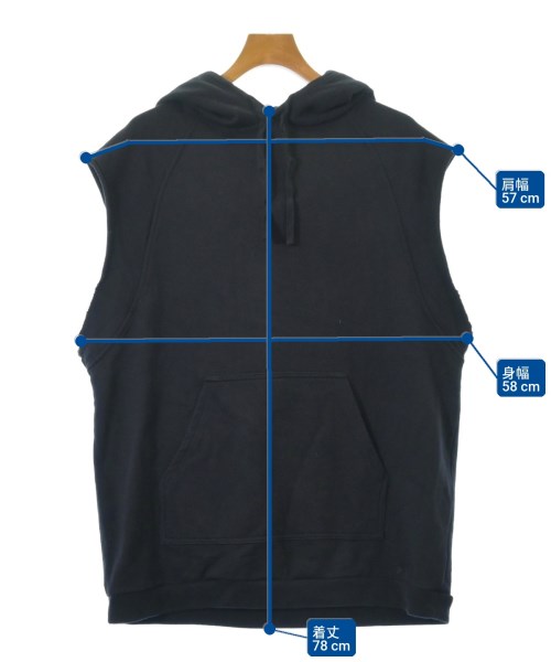 RAF SIMONS（ラフシモンズ）パーカー 黒 サイズ:XS メンズ/2200715086476
