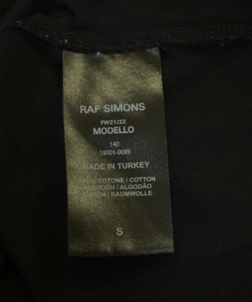 RAF SIMONS（ラフシモンズ）Tシャツ・カットソー 黒 サイズ:S メンズ/2200702518621