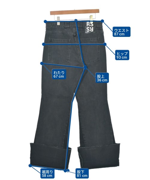 RAF SIMONS（ラフシモンズ）デニムパンツ 黒 サイズ:32(L位) メンズ/2200736984133
