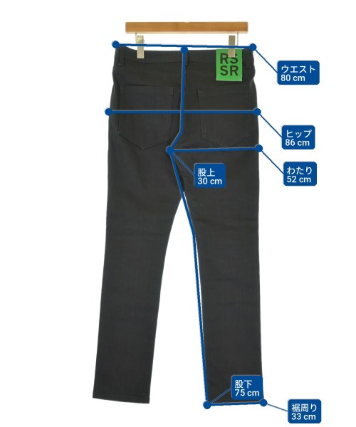 RAF SIMONS（ラフシモンズ）デニムパンツ 黒 サイズ:48(L位) メンズ/2200723393023