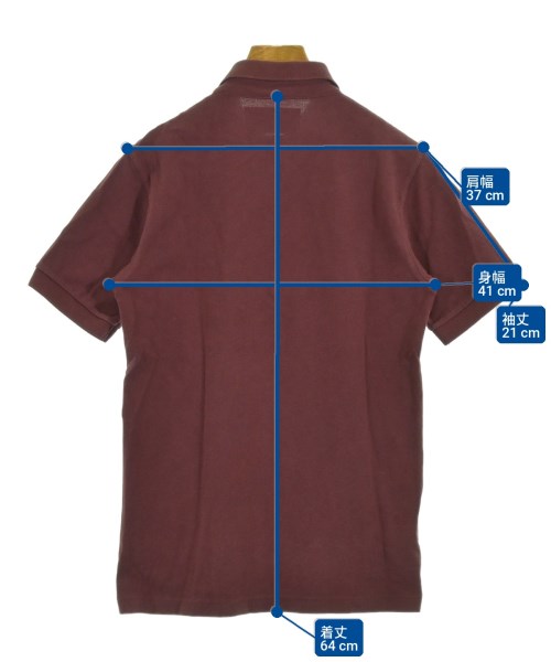 RAF SIMONS（ラフシモンズ）ポロシャツ 茶 サイズ:XS メンズ/2200720984026