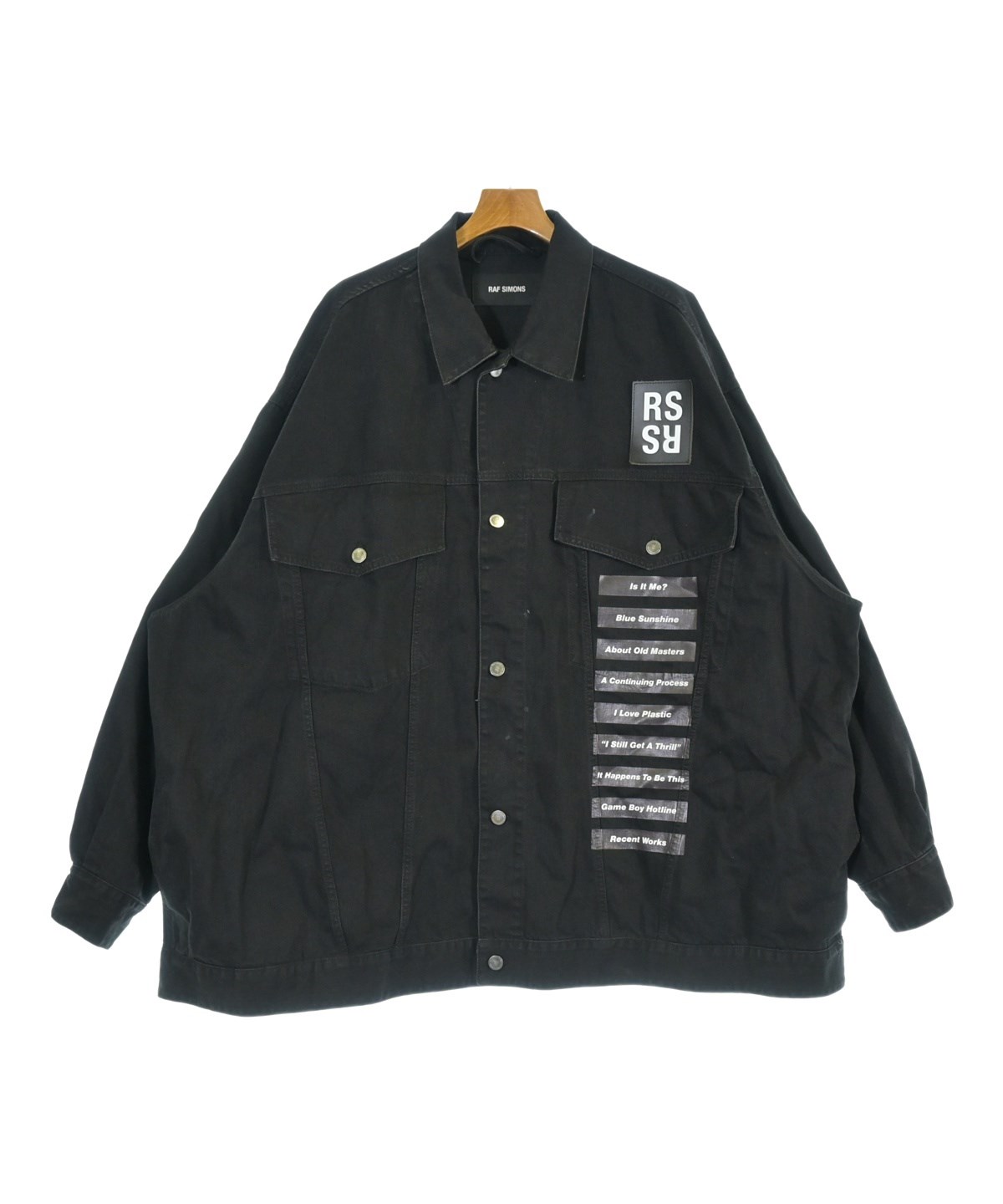 RAF SIMONS（ラフシモンズ）デニムジャケット 黒 サイズ:M メンズ