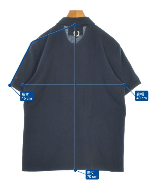 RAF SIMONS（ラフシモンズ）ポロシャツ 紺 サイズ:L メンズ/2200684577142