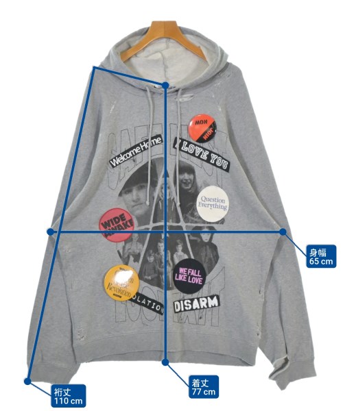 RAF SIMONS（ラフシモンズ）パーカー グレー サイズ:XS メンズ/2200690916034