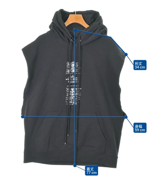 -（ソノタ）パーカー 黒 サイズ:-(XXL位) メンズ/2200508044102