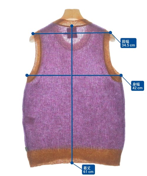 MARC JACOBS（マークジェイコブス）ベスト 紫 サイズ:S レディース/2200623441282