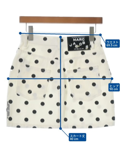 MARC JACOBS（マークジェイコブス）ミニスカート 白 サイズ:26(M位) レディース/2200633666118
