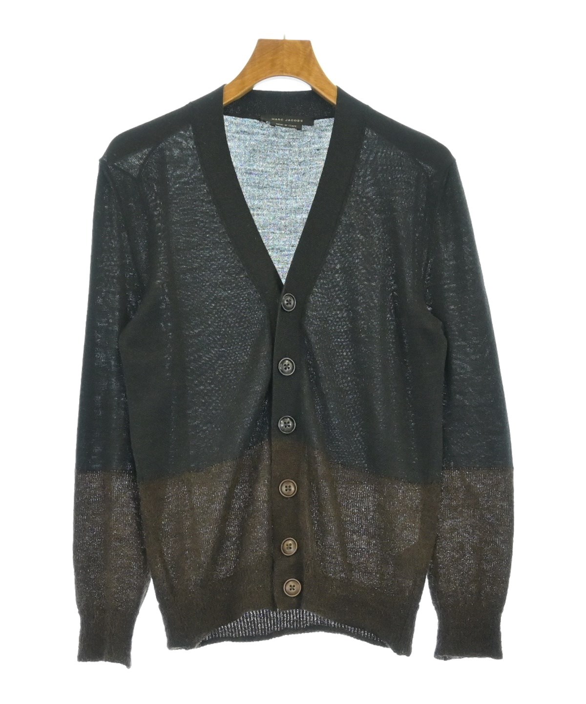 【6万円】MARC JACOBS リブニット　カーディガン マーク・ジェイコブスカーディガン 6万円】MARC JACOBS リブニット