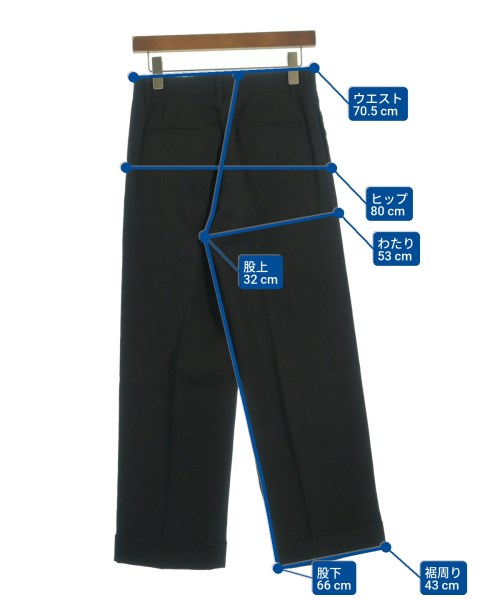 MARC JACOBS（マークジェイコブス）スラックス 黒 サイズ:0(XS位) レディース/2200599238152