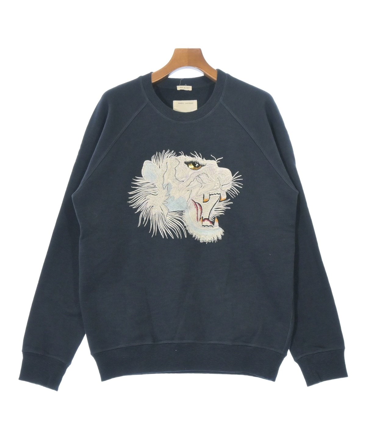 MARC JACOBS マークジェイコブス スウェット XS 紺 【古着】【中古】【送料無料】 MARC JACOBS（マークジェイコブス）スウェット 紺 サイズ:L メンズ