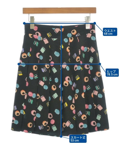MARC JACOBS（マークジェイコブス）ひざ丈スカート 黒 サイズ:0(XS位) レディース/2200701198114