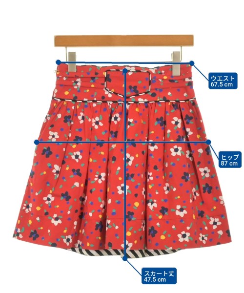MARC JACOBS（マークジェイコブス）ミニスカート 赤 サイズ:0(XS位) レディース/2200701198152