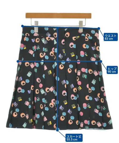MARC JACOBS（マークジェイコブス）ひざ丈スカート 黒 サイズ:12(XXL位) レディース/2200701198176