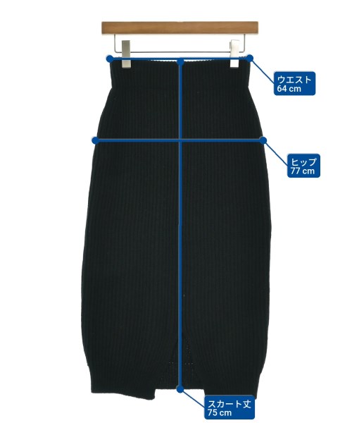 MARC JACOBS（マークジェイコブス）ロング・マキシ丈スカート 黒 サイズ:XS レディース/2200655728191