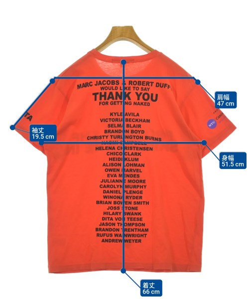 MARC JACOBS（マークジェイコブス）Tシャツ・カットソー オレンジ サイズ:L メンズ/2200656619023