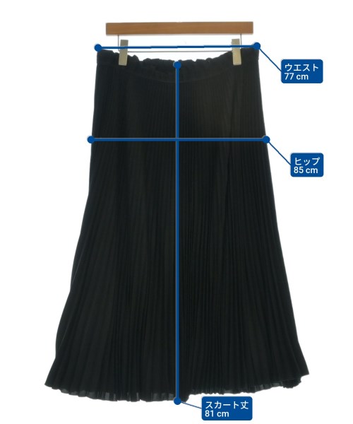 MARC JACOBS（マークジェイコブス）ひざ丈スカート 黒 サイズ:12(XL位) レディース/2200656767151