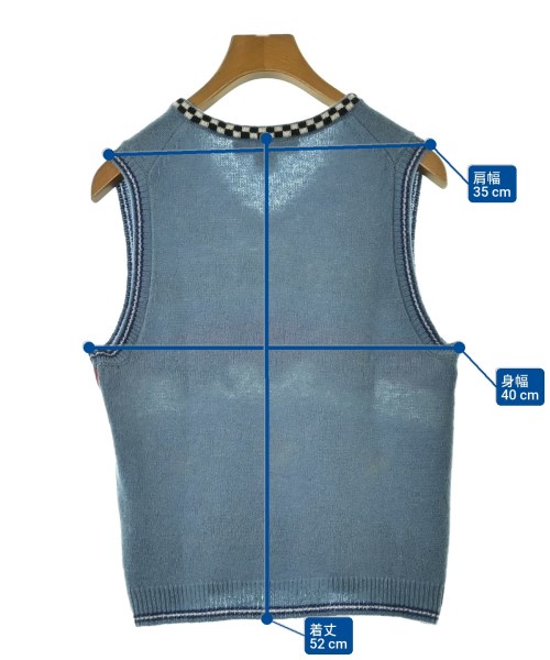 MARC JACOBS（マークジェイコブス）ベスト/ノースリーブ 青 サイズ:M レディース/2200652514285