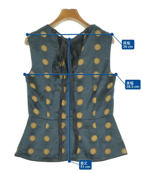 MARC JACOBS（マークジェイコブス）ブラウス 青 サイズ:0(XS位) レディース/2200660205083