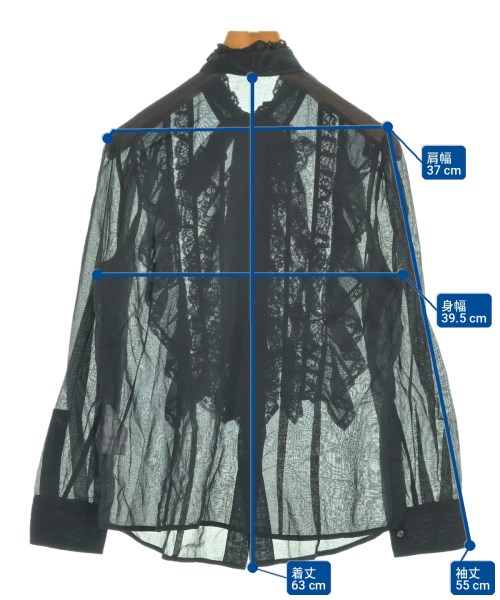 MARC JACOBS（マークジェイコブス）カジュアルシャツ 黒 サイズ:2(M位) レディース/2200716052197