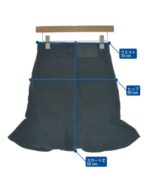 MARC JACOBS（マークジェイコブス）ひざ丈スカート 黒 サイズ:24(S位) レディース/2200717651016
