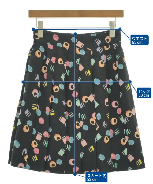 MARC JACOBS（マークジェイコブス）ひざ丈スカート 黒 サイズ:0(XS位) レディース/2200704434066