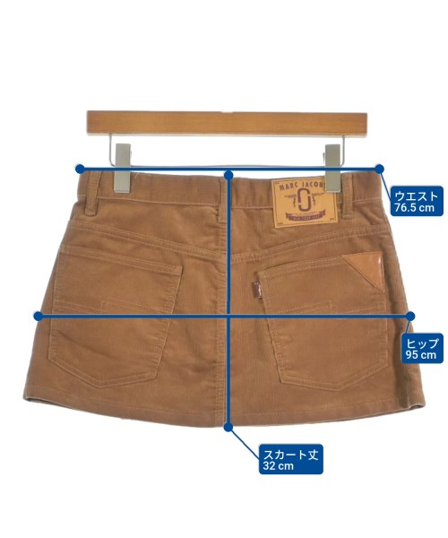 MARC JACOBS（マークジェイコブス）ミニスカート 茶 サイズ:26(M位) レディース/2200663351022