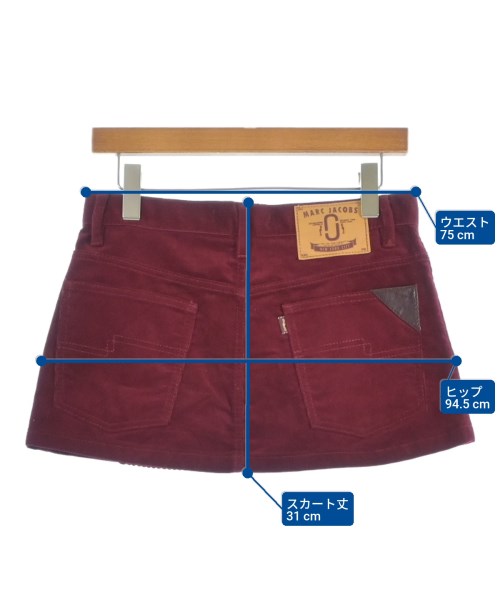 MARC JACOBS（マークジェイコブス）ミニスカート 赤 サイズ:25(S位) レディース/2200663351046