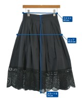 MARC JACOBS（マークジェイコブス）ひざ丈スカート 黒 サイズ:0(XS位) レディース/2200666007025