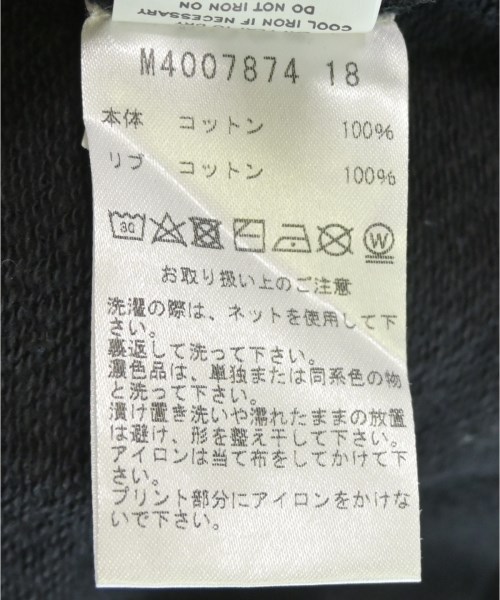 MARC JACOBS（マークジェイコブス）スウェット 黒 サイズ:XS レディース/2200716208136
