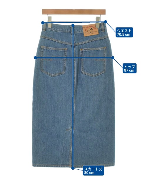 MARC JACOBS（マークジェイコブス）ひざ丈スカート 青 サイズ:27(M位) レディース/2200690290011