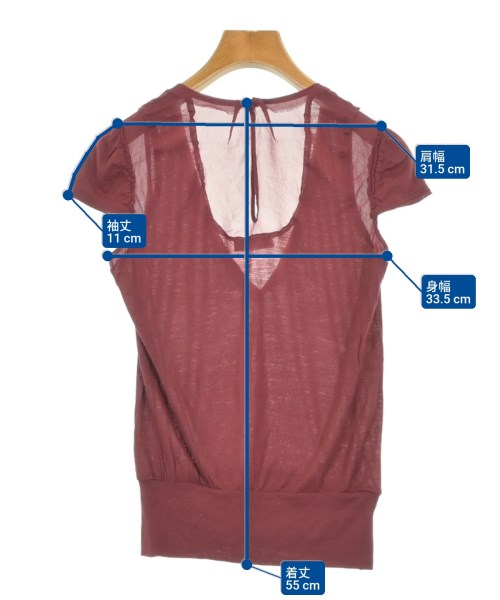 CoSTUME NATIONAL（コスチュームナショナル）Tシャツ・カットソー 赤 サイズ:38(S位) レディース/2200698554016