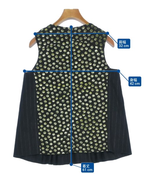 COLLECTION PRIVEE?（コレクションプリヴェ）ブラウス 紺 サイズ:38(S位) レディース/2200631791058