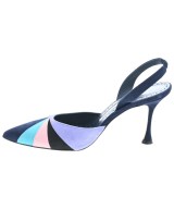 MANOLO BLAHNIK（マノロ　ブラニク）サンダル 紺 サイズ:EU37 1/2(24cm位) レディース/2200635584045