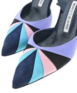 MANOLO BLAHNIK（マノロ　ブラニク）サンダル 紺 サイズ:EU37 1/2(24cm位) レディース/2200635584045