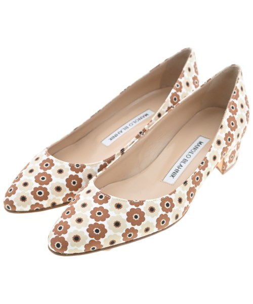 MANOLO BLAHNIK(マノロ　ブラニク)パンプス 白 サイズ:EU34 1/2(21cm位)/2200629712041