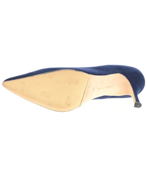 MANOLO BLAHNIK（マノロ　ブラニク）パンプス 紺 サイズ:EU38(24.5cm位) レディース/2200643157149