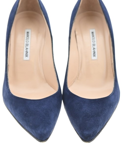 MANOLO BLAHNIK（マノロ　ブラニク）パンプス 紺 サイズ:EU38(24.5cm位) レディース/2200643157149